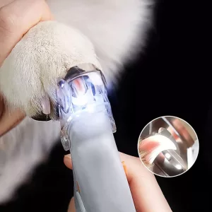 Coupe-ongles pour chien avec lumière LED