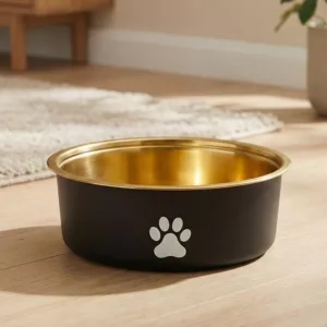 Gamelle pour chien en acier inoxydable antidérapante