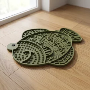Tapis à lécher pour chien avec ventouse