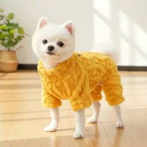 Manteau d'hiver mignon et chaud pour chien, pull en polaire douce
