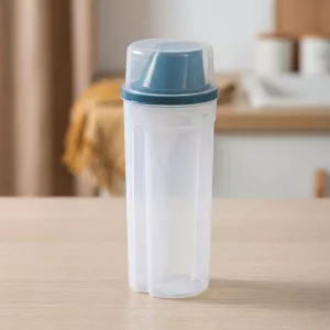 Récipient de stockage de nourriture pour chien portable et transparent