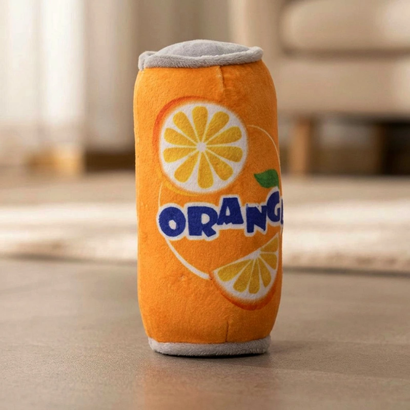 soda can dog toy