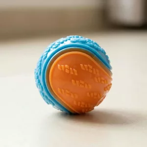 Balle interactive pour chien à mâcher, jouet à couinement pour la dentition
