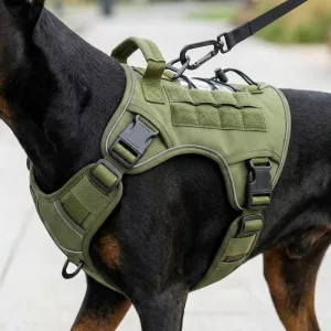 tactical dog vest, military dog harness, tactical no pull dog harness