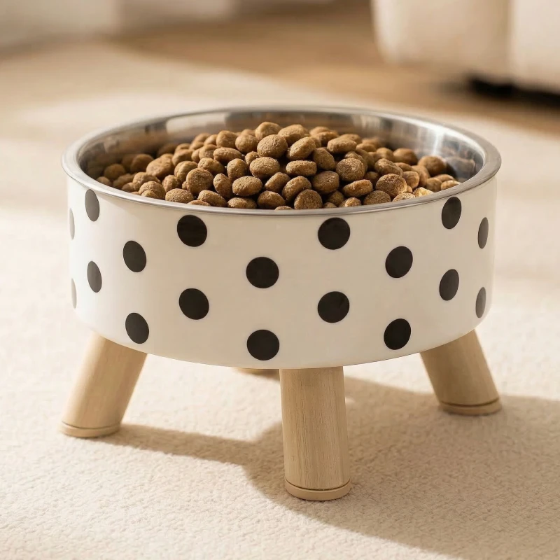 stainless steel dog bowl with stand, stainless steel elevated dog bowl, stainless steel raised dog feeder