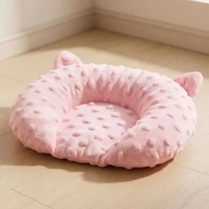 Panier pour chien en coton doux et confortable Coussin chaud et mignon pour animal avec bords surélevés