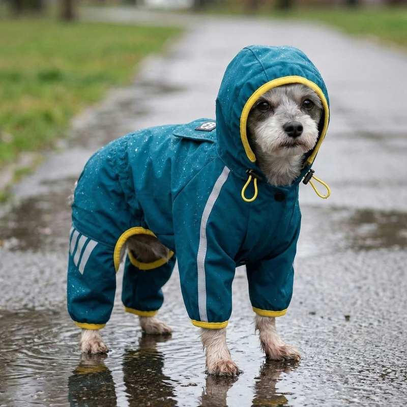 reflective dog raincoat