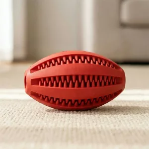 Balle interactive indestructible distributrice de friandises – Jouet à mâcher dentaire pour chien