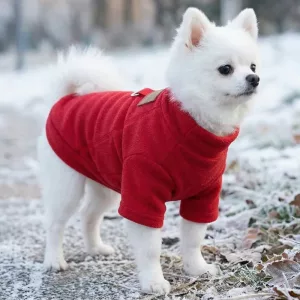 Manteau d’hiver chaud pour chien avec anneau en D