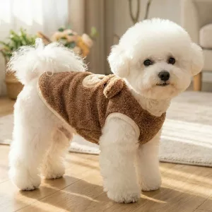 cute dog coat, dog fleece coat, dog fleece vest