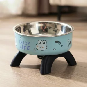 stainless steel dog bowl with stand, stainless steel elevated dog bowl, stainless steel raised dog feeder
