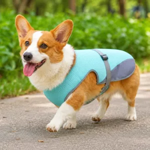 Gilet rafraîchissant ajustable et respirant pour chien