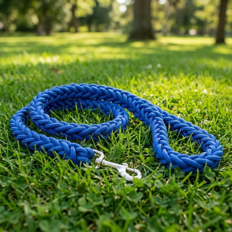 braided dog leash. braided rope dog leash