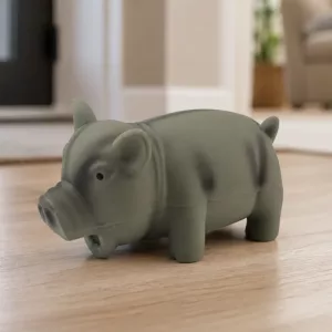 Jouet à mâcher interactif mignon pour chien en forme de cochon avec couinement