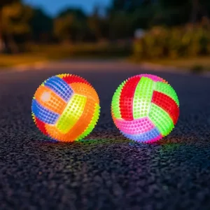 Lot de 2 balles lumineuses pour chien, jouet interactif