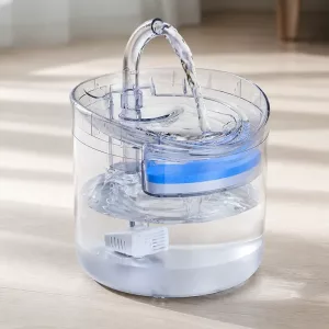 Fontaine à eau en céramique pour chat, distributeur automatique avec filtre en coton