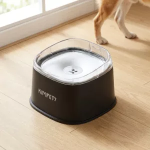 Gamelle d’eau anti-débordement à boisson lente pour chiens