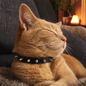 spiked cat collar