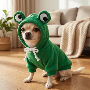 Sweat à capuche chaud de déguisement mignon pour chien