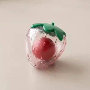 Jouet à mâcher couineur interactif en forme de fraise pour chien
