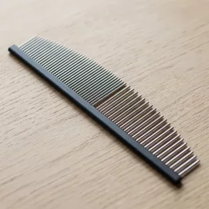 Peigne de toilettage pour animaux avec épilateur pour poils de chien en acier inoxydable long