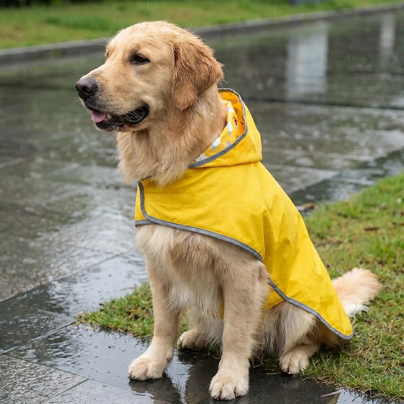 dog raincoat, waterproof dog jacket, reversible raincoat