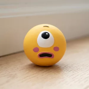 Balle en caoutchouc interactive et amusante pour chien, jouet à mâcher couineur